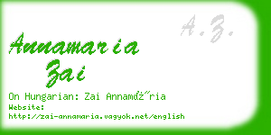 annamaria zai business card